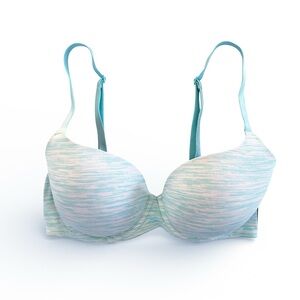 Victoria's Secret PINK Wear Everywhere Push-Up Bra Heathered Blue Size 32D